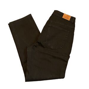 FLAG & ANTHEM Jeans Men's Size 33x30 Black Slim Straight Billings Wash Stretch